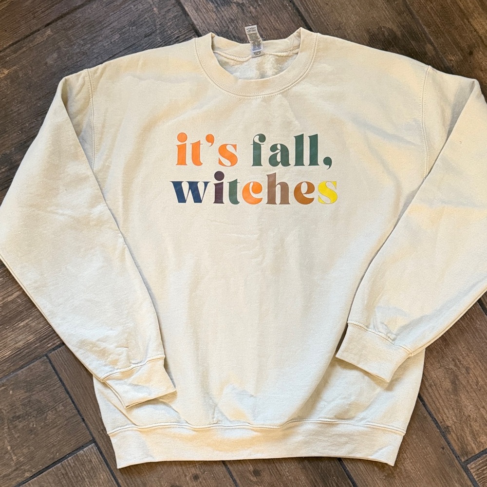 Cream Graphic Women's Sweater